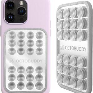 OCTOBUDDY Mirror – Suction Cup Phone Mount with Built-in Mirror - BRAND NEW